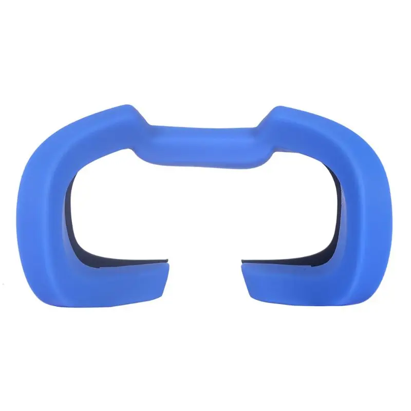 Мягкие носки с противоскользящим покрытием, впитывает пот и силиконовая маска для глаз чехол кожного покрова для Oculus Rift S очки виртуальной реальности VR очки - Color: Blue
