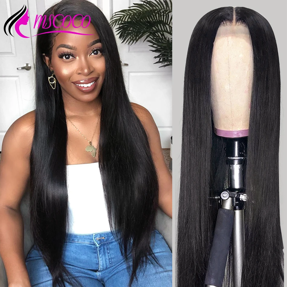 Mscoco 4x4 5x5 6x6 Closure Wig Hd Transparent Lace Wig Straight Lace Frontal Wig 200 250 Density 13x6 Lace Front Human Hair Wigs Human Hair Lace Wigs Aliexpress