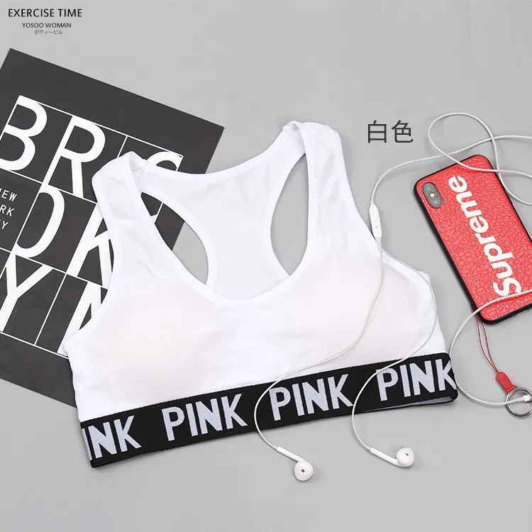 white Bra Женский спортивный комплект для йоги, женская одежда для занятий спортом для спортивного зала, спортивный комплект для бега, женская одежда для фитнеса, Conjunto Sport Mujer - Цвет: white Bra