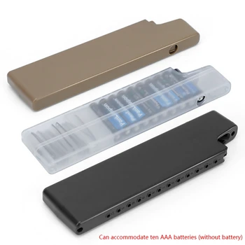 

New Arrival Battery Storage Box Dust-proof Anti-explosion Protector Case EDC Holder For 10PCS AAA Batteries