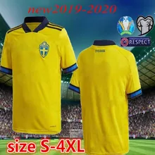 19, 20 размер, S-4XL, Швеция, домашние футбольные майки для мужчин, Европейский Кубок, сборная Ибрагимовича, каллстром, футболки, футбольная рубашка