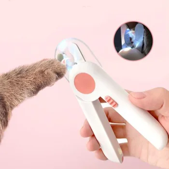 

Original Pet Dog Cat Nail Clipper Cutter Beauty Scissors with LED Lighting Puppy Kitten Grooming Claw Nails Cutting Machine Tool