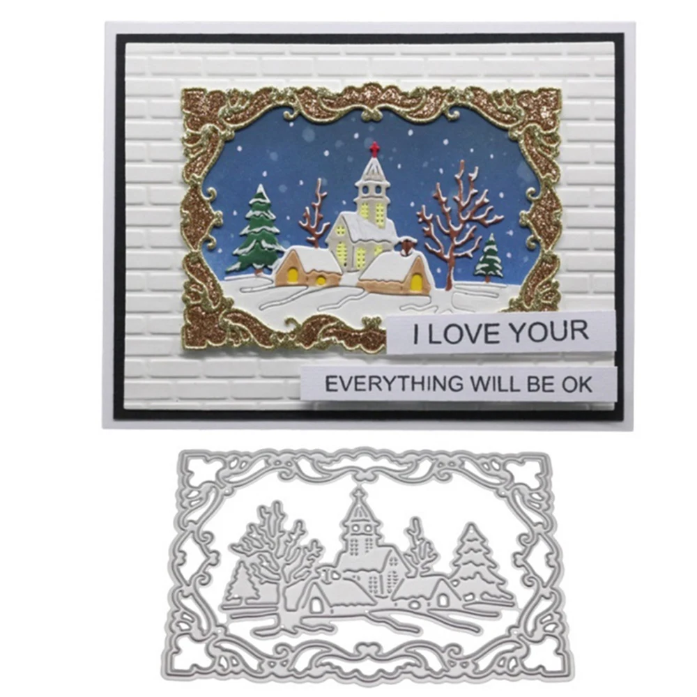 

Merry Christmas Metal Cutting Dies Scrapbooking Card Making Embossing Stencil Die Cut DIY Christmas Gift Christmas Supplies