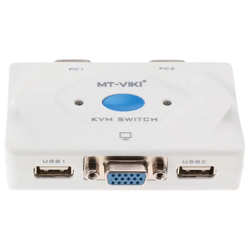 

FFYY-2 In 1 4 Port Usb 2.0 Kvm Switch Switcher With Cable For Dual Monitor Keyboard Mouse 1920x1440 Surpport Vga Port