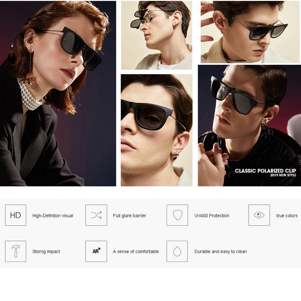 IENJOY, металлическая оправа, магнитные клипсы, очки, женские солнцезащитные очки, без оправы, очки, оправа, модные, на застежке, поляризационные, солнцезащитные очки