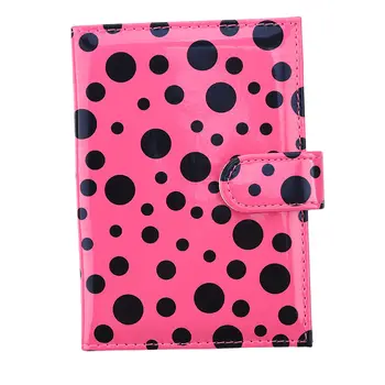 

Useful Spot Dot Pattern Buckled Card PU Leather Passport Cover Colourful Travel Passport Cover Travel Wallet Credit Card Holder