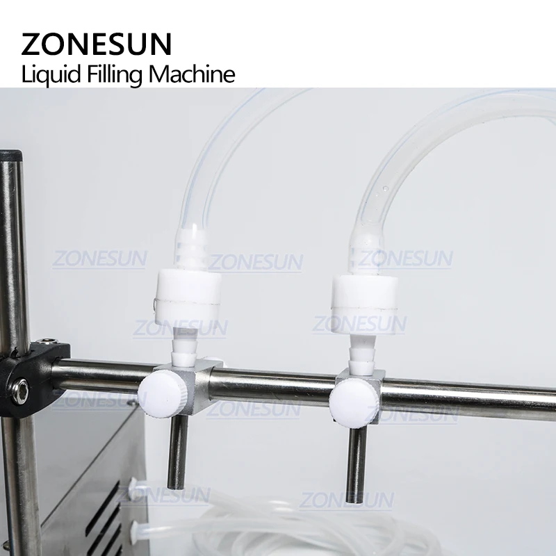 Электрический насос ZONESUN с цифровым управлением, разливочная машина для жидкостей 0,5-4000 мл, для жидкой парфюмерной воды, сока, эфирного масла с 2 головками