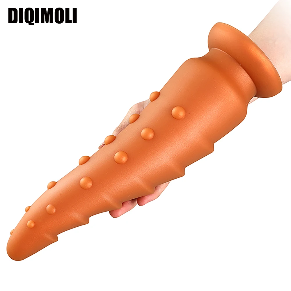 Godes Anal Plug Anal Surdimensionnés en Silicone Liquide avec Ventouse Produit de Sexe Gros Butt Plug Dilatateur Anal Doux S_voghion.com