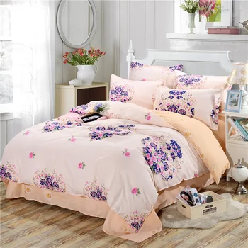 

Fitted bed set home bedding duvet cover grey stripe home 2/3/4pcs bed set fitted sheet grid bed linen set RU family duvet cover