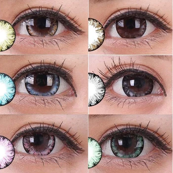 

2pcs/pair Milk Shake Series Cosmetic contact lenses beautiful pupil contact lens Cosmetic Colored Contact Lenses for eyes
