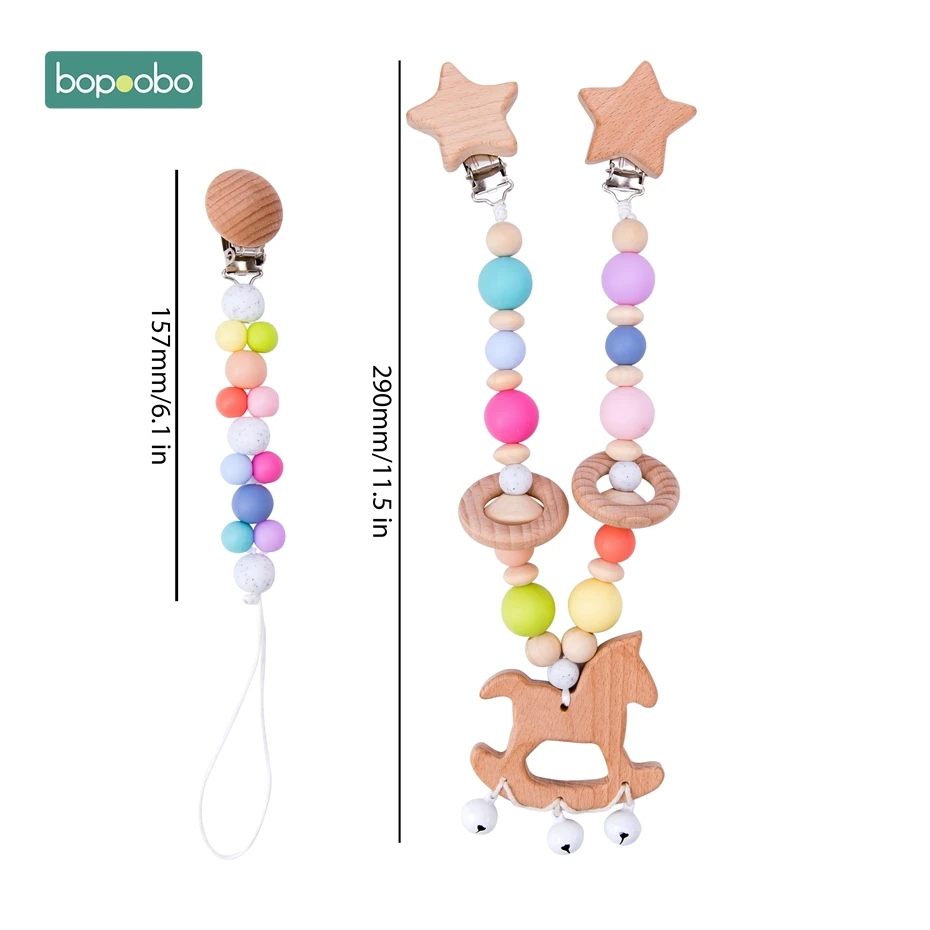 Candy Set 1 Деревянная детская игрушка, зажим для коляски, детская Мобильная коляска, персонализированная силиконовая цепочка для пустышки из бисера, Жевательная из силикона, погремушка, деревянный Прорезыватель для малышей - Цвет: Candy Set 1