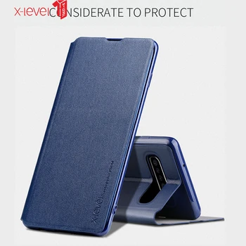 

X-Level Leather Flip Case for Samsung Galaxy S10 Plus S10e Luxury Phone Case for Galaxy S9 Plus S10 Case with Stand Function