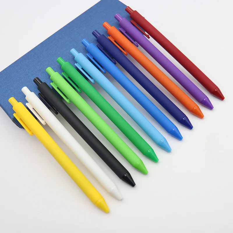 50pcs Color Ballpoint Pen Gel Pen Student Stationery Office Business Kids Gifts Wedding Celebration Birthday Pen Company Advert