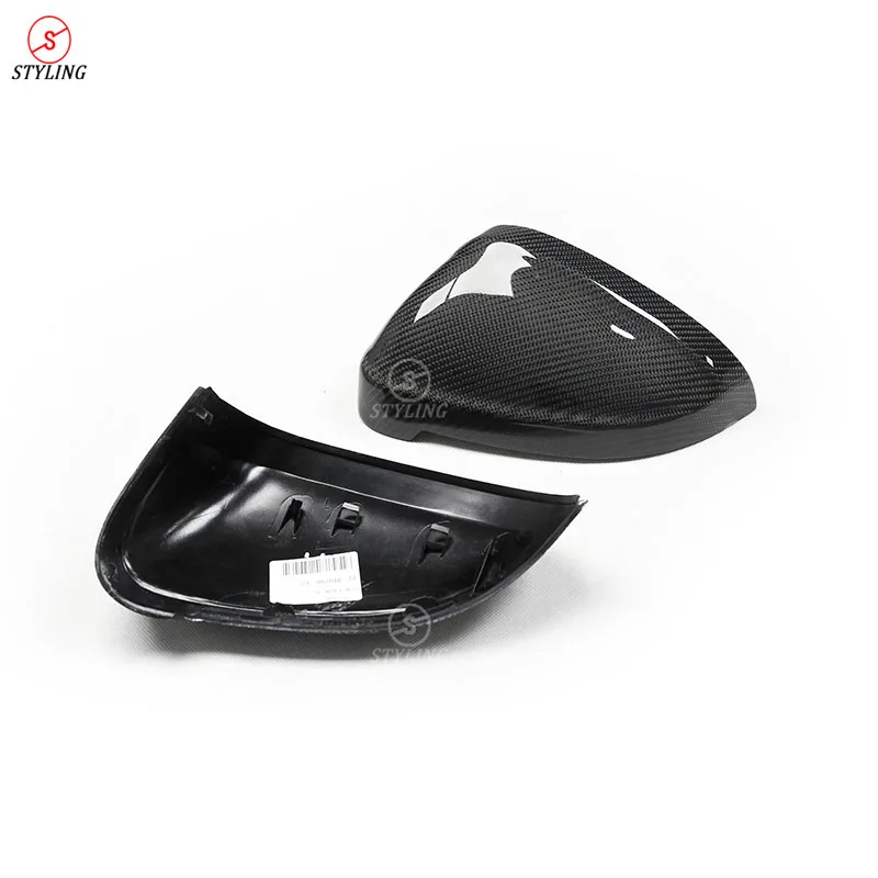 For Audi S5 A4 B9 Rear View Mirror Cover caps A5 Dry Carbon Fiber Mirror Cover Replacement & Add on style 2016 2017 2018 2019