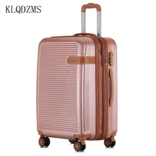 KLQDZMS 20 ''24 дюймов Модные ABS+ PC багаж на колесиках для путешествий для мужчин и женщин для переноски багажа на колесиках