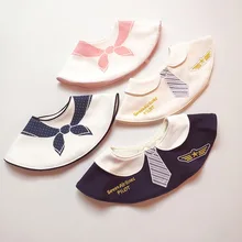 Ins wind джентльмен капитан 360 круглый нагрудник хлопок водонепроницаемый вышитый детский слюнявчик полотенце детский нагрудник Поддельный Воротник