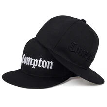 Новинка, модная бейсбольная кепка COMPTON с вышивкой, хлопчатобумажные бейсболки в стиле хип-хоп для мужчин и женщин, уличная Кепка От Солнца, повседневные кепки