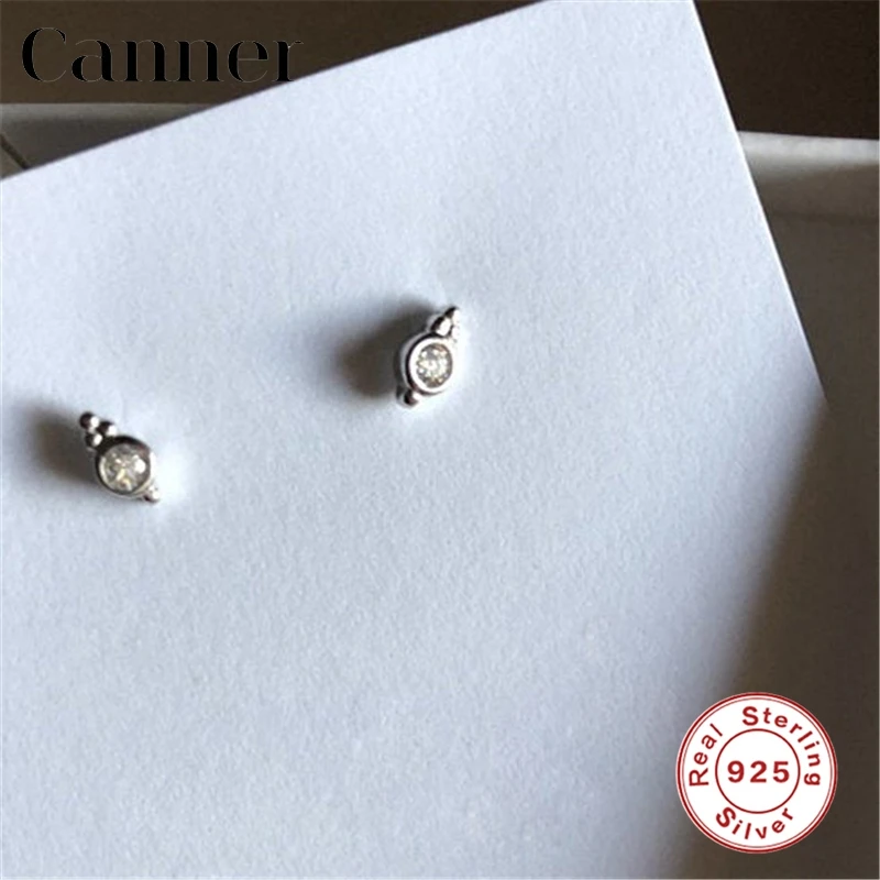 

Cute Small Stud Earrings for Women High-Quality 925 Sterling Silver Ear Needle Simple Fashion Geometry Earrings Ear Jewelry