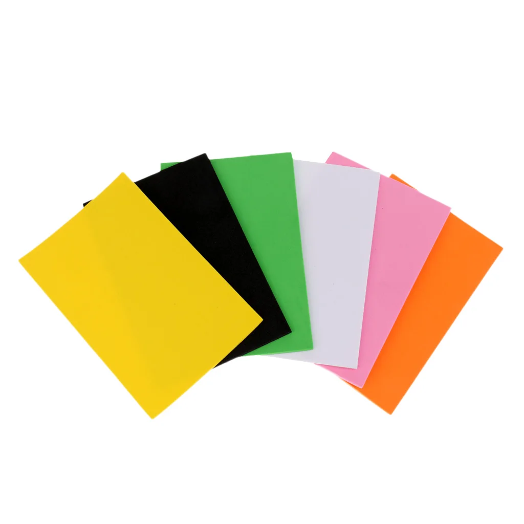 6Pcs Fly Tying Foam Sheets Hoppers Ants Beetles Body Fly Fishing Material