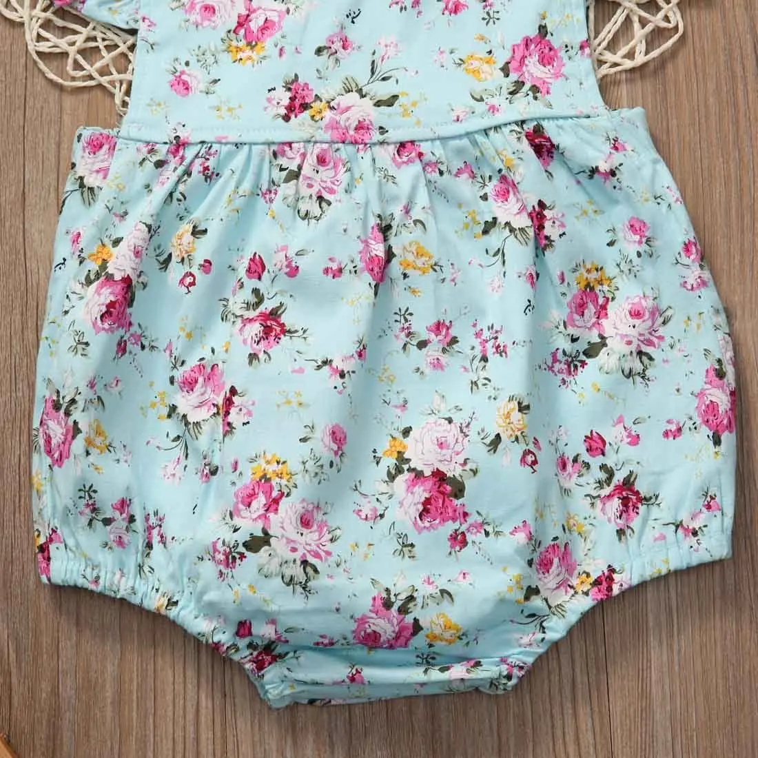 Комбинезон для новорожденных девочек 0 18 мес. комбинезон с цветочным принтом