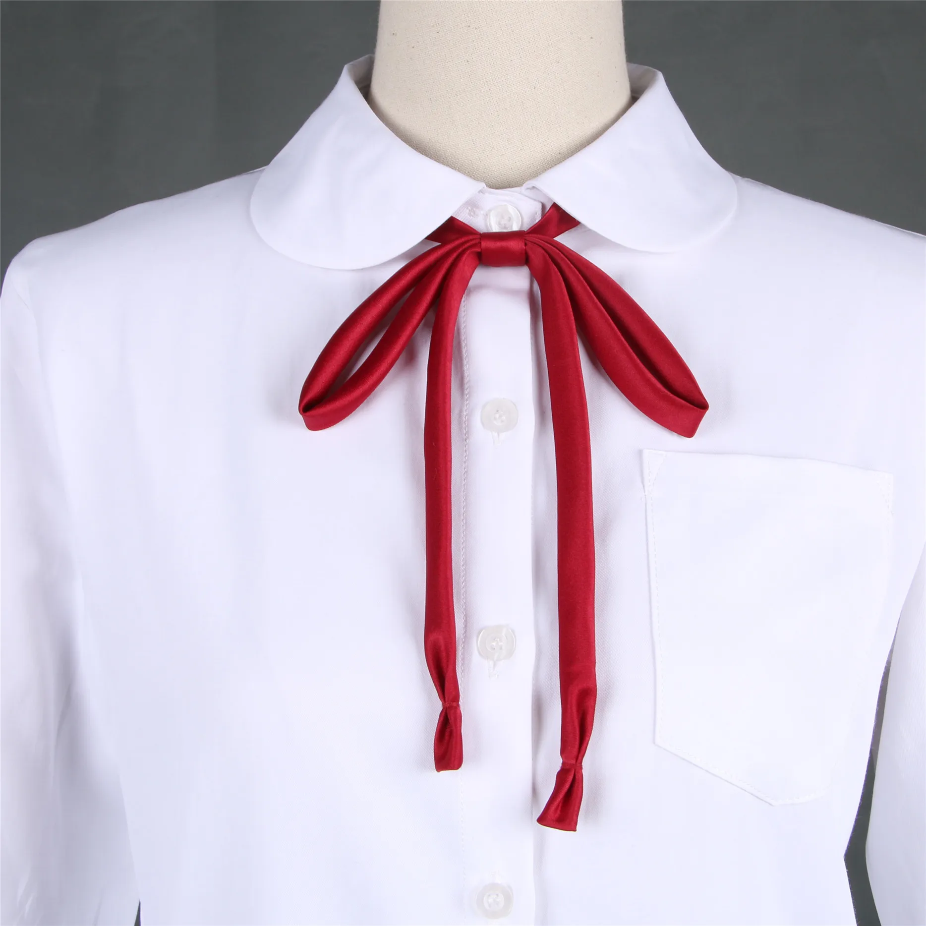 Школьная форма с длинным рукавом, белая рубашка для женщин, японская школьная форма для мальчиков и девочек, XS-5XL большого размера, JK