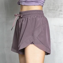 Летние быстросохнущие женские спортивные шорты для фитнеса, йоги, повседневные шорты, новые удобные женские штаны, черные/белые женские