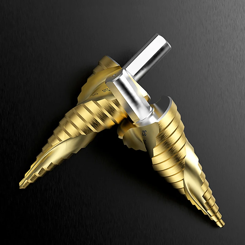 HSS Спиральная рифленая-ступенчатое сверло(от 4 до 12 лет/20/32 мм ...