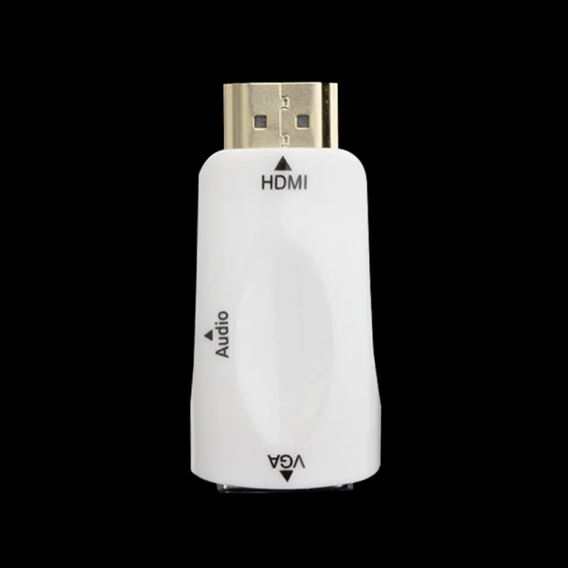 HDMI мужчина к VGA Женский конвертер коробка адаптер с аудио кабель для ПК 7529