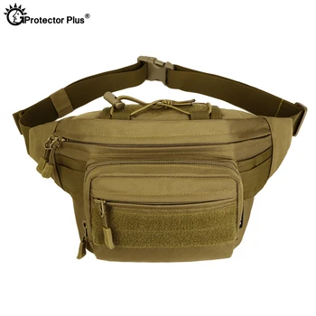 PROTECTOR PLUS Outdoor Tactical Multifunction Waist Pack Military Combat Camping Sport Hunting Bag Waterproof Athletic Chest bag