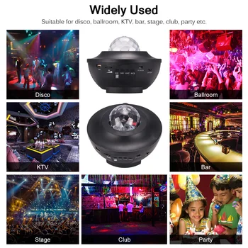 

USB Starry Projector Light LED Music Star Projector Lamp Bluetooth Voice Control Laser Light Night Light Projector Decoration