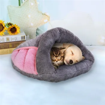 

Soft and Warm Cat Bed Comfortable Indoor Pet House for Small Medium Dog Foldable and Removable Puppy Kennel Cat Cushion Mat Cave