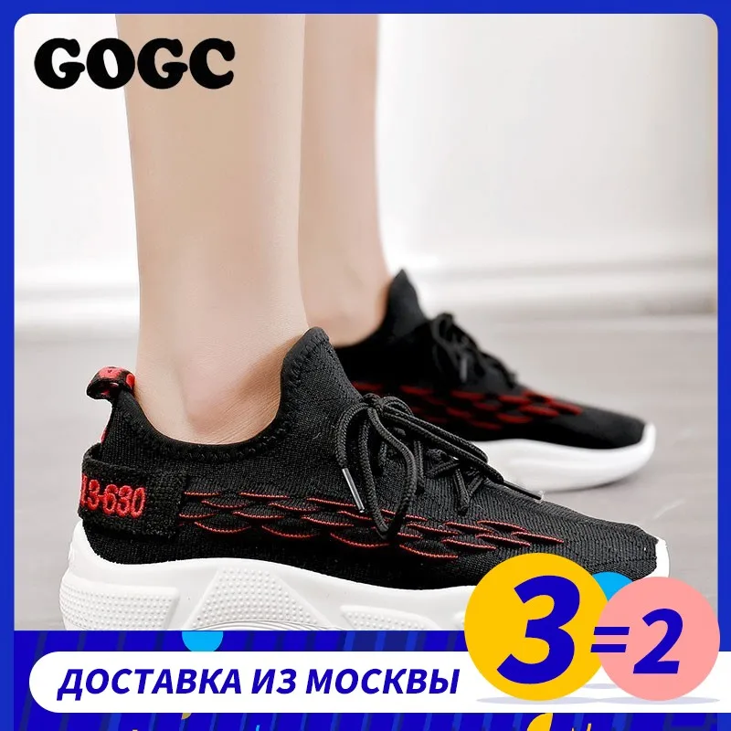 $14.82 Gogc Shoes Woman Sneakers Zapatos De Mujer Female Platform Lace Up Causal Shoe For Women Basket Fem