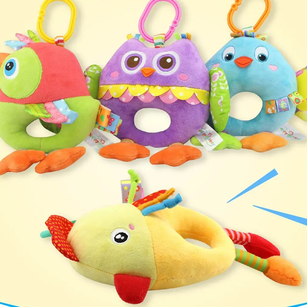 Плюшевая игрушка, детское музыкальное кольцо, кровать, колокольчик, игра, подарки на день рождения, креативный, для родителей и детей, разноцветный, Забавный