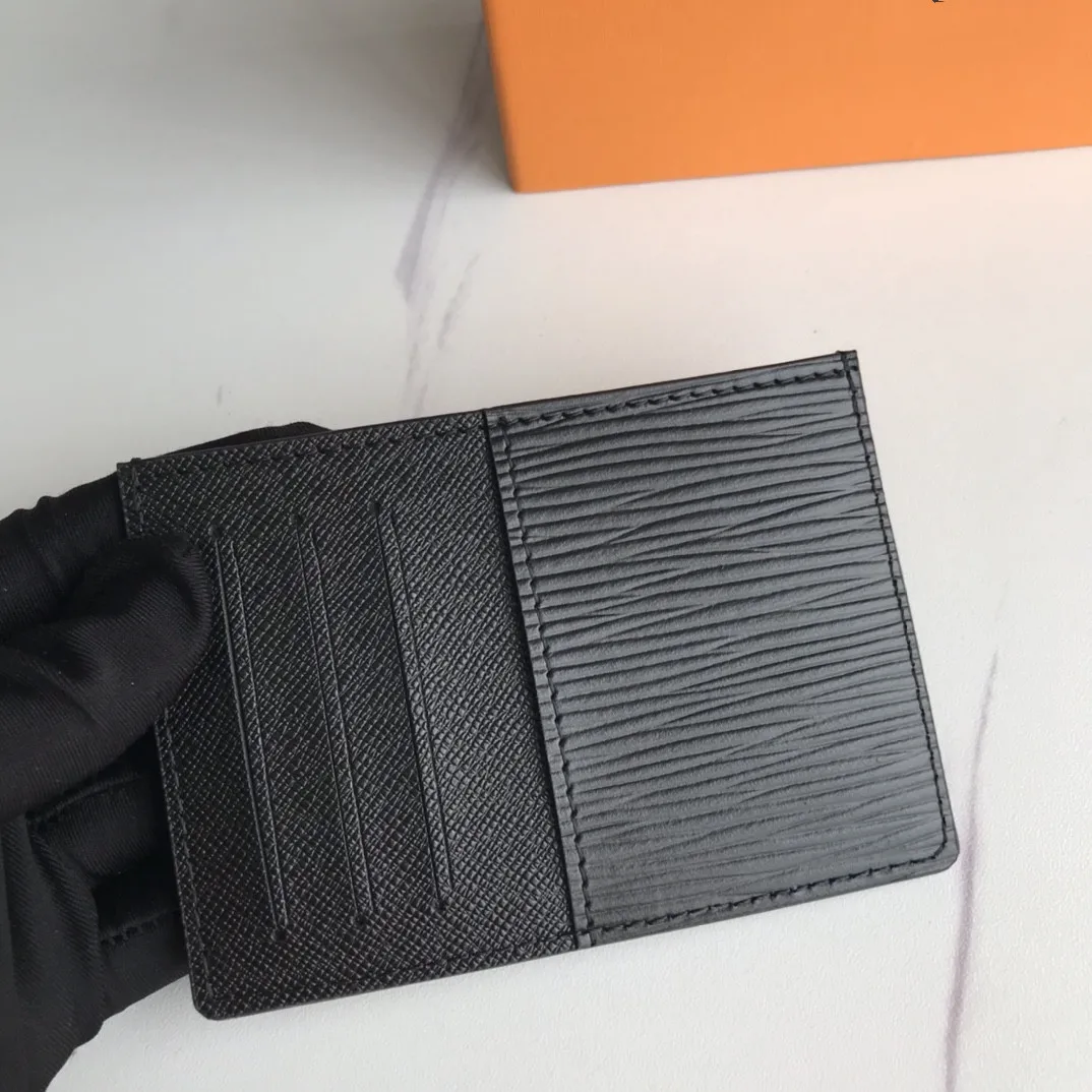 

Luxury Designer Fashion Print/Plaid Leather Mini Card Clutch Short Ladies Purse Credit Card Holder 6 Card Slot for Men/Women