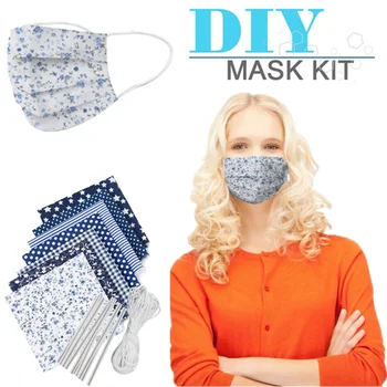 

Breathable Cotton Fabric Printed Cloth Sewing Fabrics For Patchwork Needlework DIY Face Mask Set Handmade Sewing Accessories