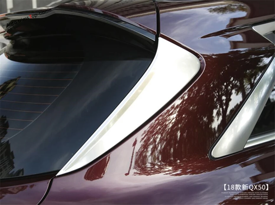 Yimaautotrim накладка на заднее стекло Боковая дверь Задние окна отделка полоса подходит для Infiniti QX50- внешний хромированный стиль