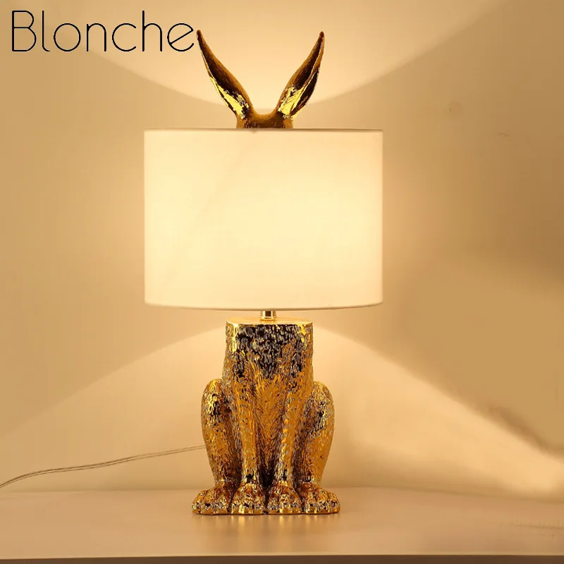 #^Special Price Blonche Modern Gold Table Lamp Rabbit Shape Desk Lights for Home Living Room Bedroom Bedside Decor Lighting E27 Resin Fixtures #^Special Price Blonche Modern Gold Table Lamp Rabbit Shape Desk Lights for Home Living Room Bedroom Bedside Decor Lighting E27 Resin Fixtures