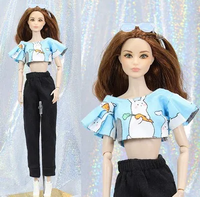 Дизайнерский комплект одежды/топ+ юбка платье брюки для 1/6 BJD Xinyi FR ST Барби кукла/Одежда для куклы-младенца Рождество - Цвет: 10
