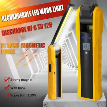 

2020 Outdoor Led Work Light Portable COB Worklight Lamp Work Lamp Flashlight Working Light Searchlight USB Rechargeable