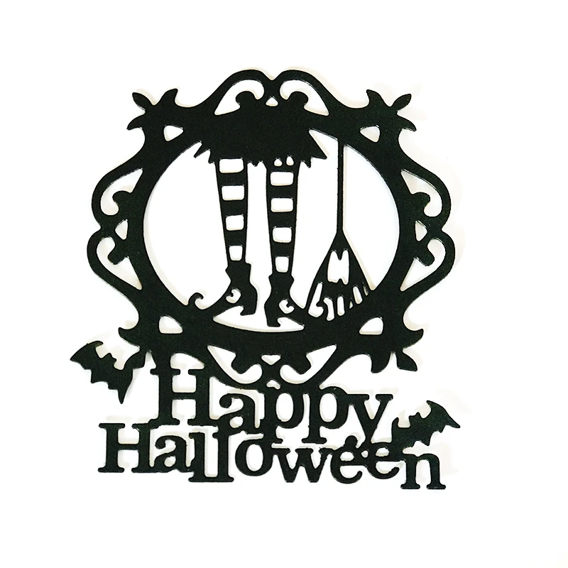 Witch Boot Broom Dies Scrapbooking Metal Cutting Dies New Happy