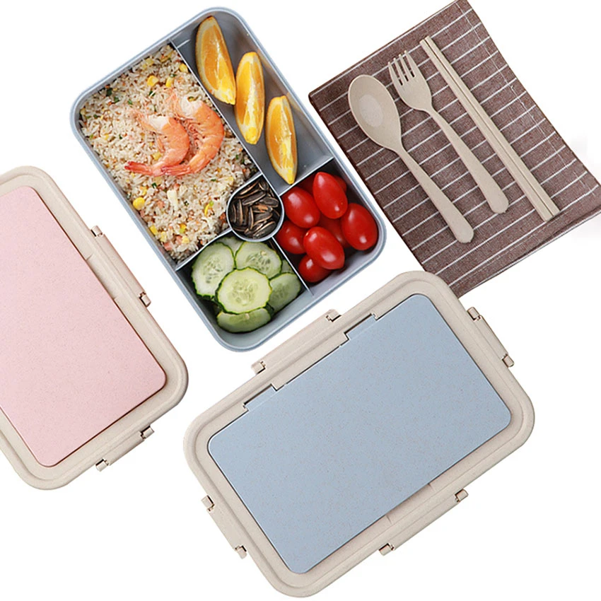 

BPA Free Lunch Box For Kids With Compartment Microwavable Cartoon Bento Box Leakproof Food Storage Container Lunchbox For Picnic