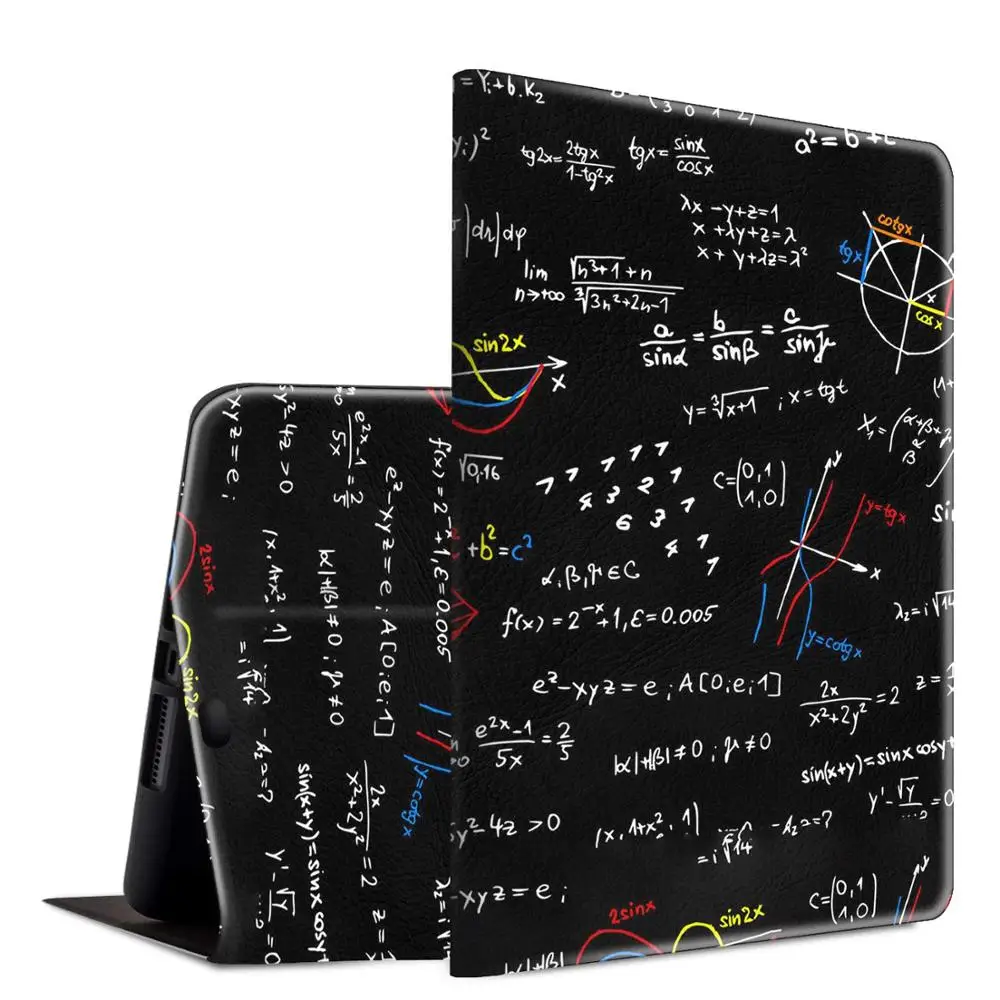 

Apple iPad Pro 11 Case 2018 Release,Lightweight PU Leather Folio Cover Adjustable Stand Auto Wake/Sleep Smart Protect case-Maths