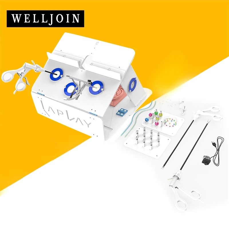 

A complete set of Laparoscopic Surgery Training Box Simulated Surgical Equipment Instrument Trainer Surgical Instrument