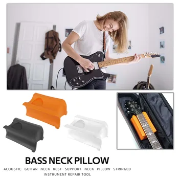 

Electric Guitar Neck Rest Support Bass Soft Glue Neck Pillow Stringed Instrument Setup Tools for Electric Acoustic Guitar Bass