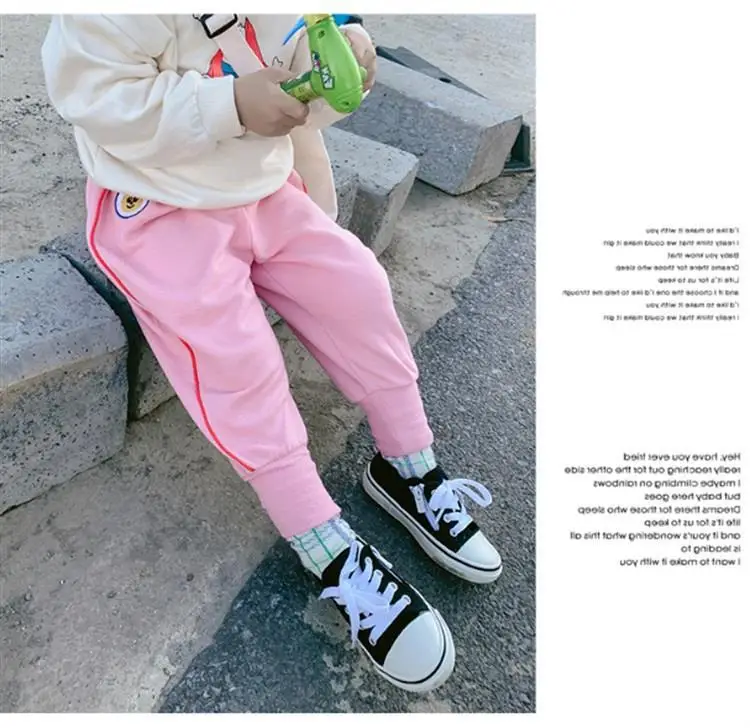 

Fumei 2019 New Style Autumn Clothing Korean-style Loose-Fit Athletic Pants Girls Children's Jeans Baby Autumn Pants Fashion-Styl