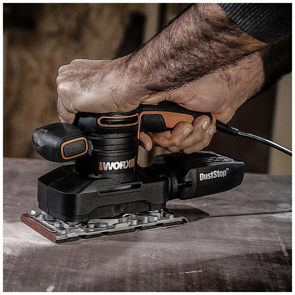 Виброшлифмашина WORX WX641 сетевая 250 Вт