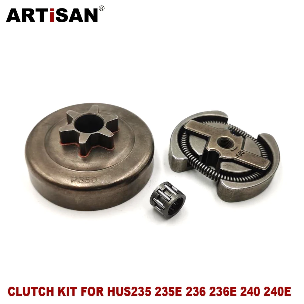 3/8 6 зубов комплект сцепления для Husqvarna 235 235E 236 236E 240 240E бензиновая цепная пила 2-х