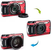 Jjc lente adaptador anel tubo para olympus resistente tg6 tg5 tg4 tg3 tg2 tg1 câmera FCON-T01 TCON-T01 como CLA-T01 40.5mm linha de filtro