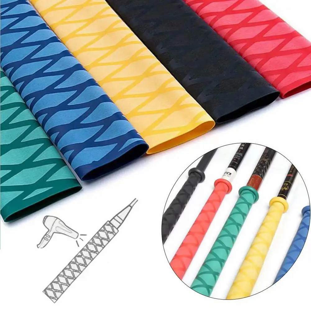 Waterproof Antiskid Sweatband Nonslip Heat Shrink Tube for Fishing Rod Handle Grip Dumbbell Golf Tennis Racket Sleeving | Спорт и