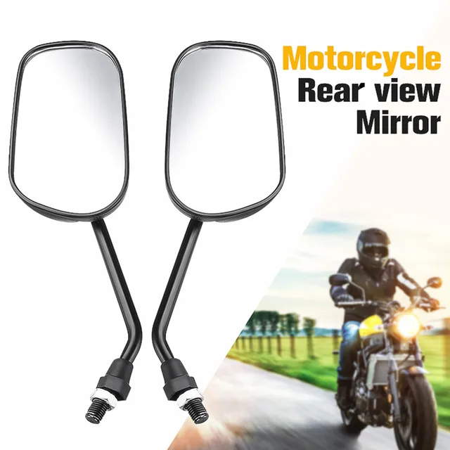 US $8.35 Pair air Left&Right Universal Motorcycle Mirror Scooter E-Bike Rearview Mirrors Electrombile Back S